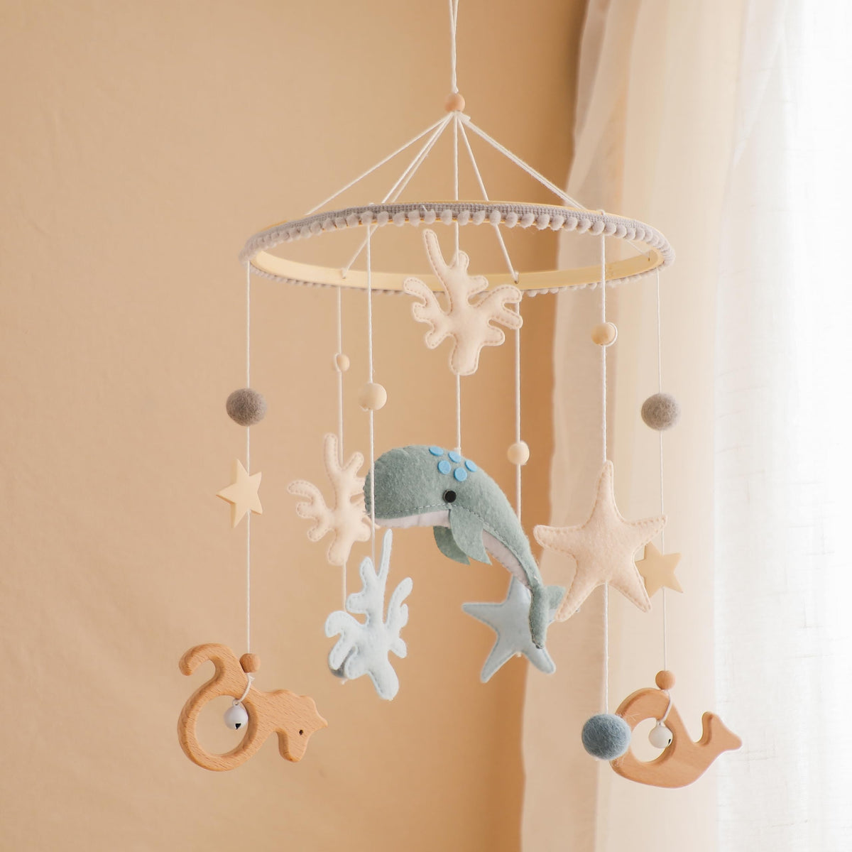 Plush Safari Animal Baby Mobile for Crib