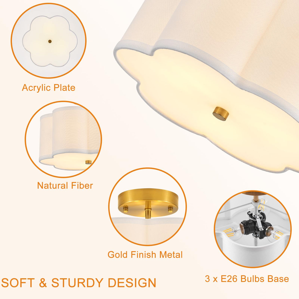 Semi Flush Mount Ceiling Fixture