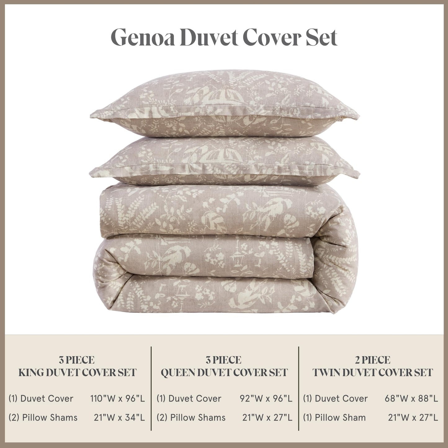 Victoria 3 Piece Duvet Cover Set with Pillow Shams