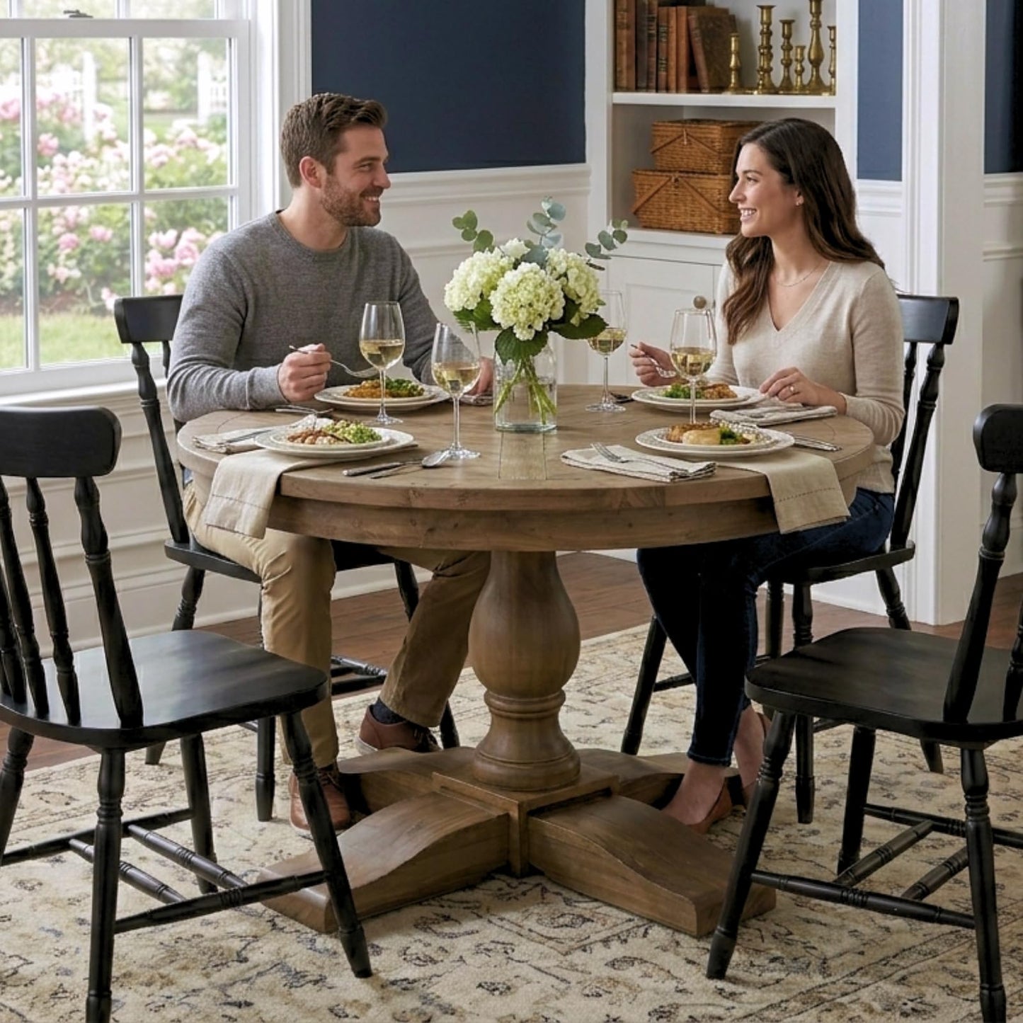 60" Round Dining Kitchen Table