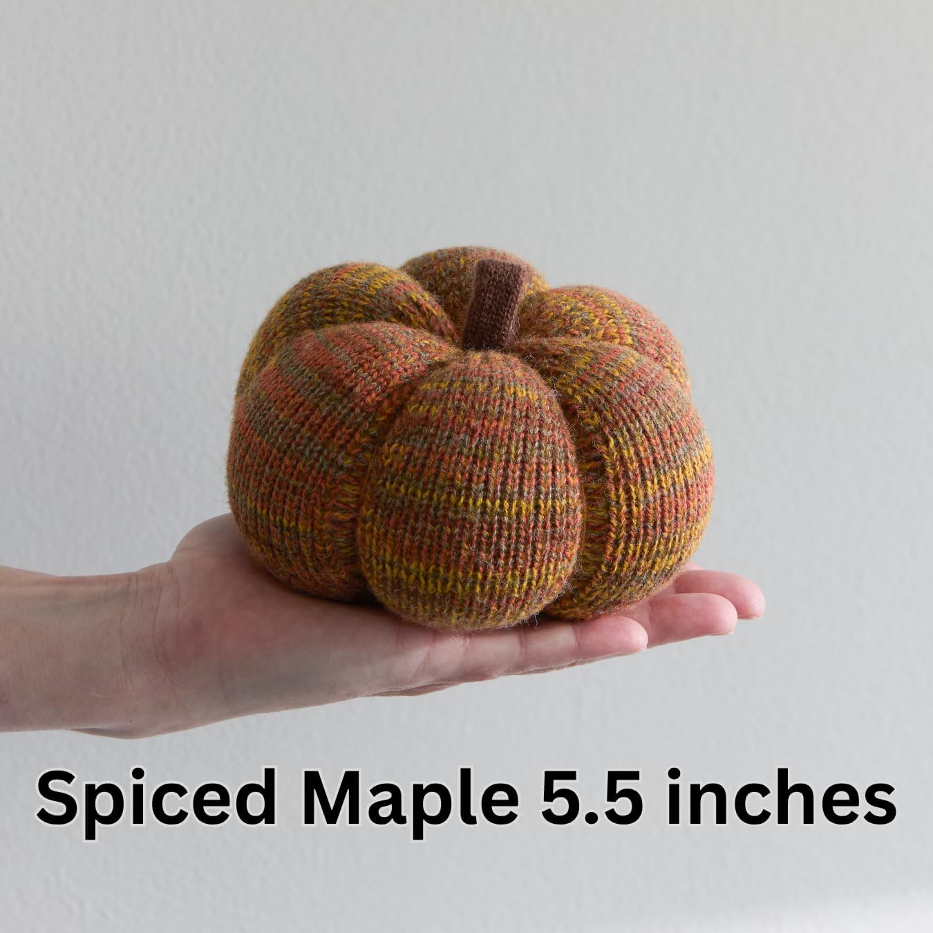 Set of 3 Cozy Knit Pumpkins