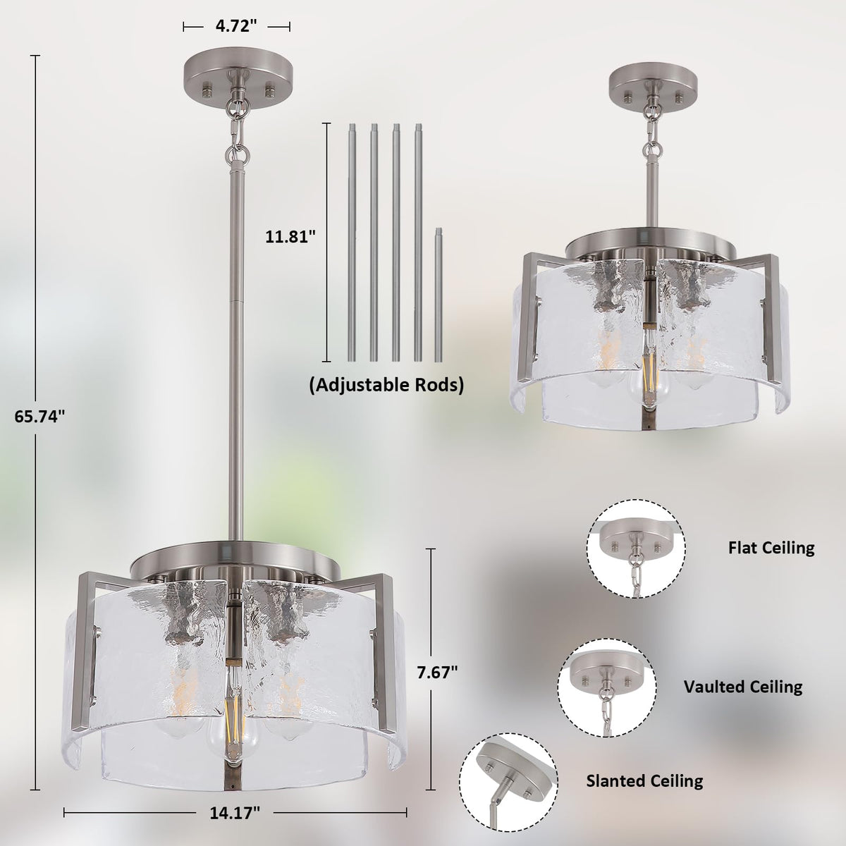 Black Chandelier Light Fixture