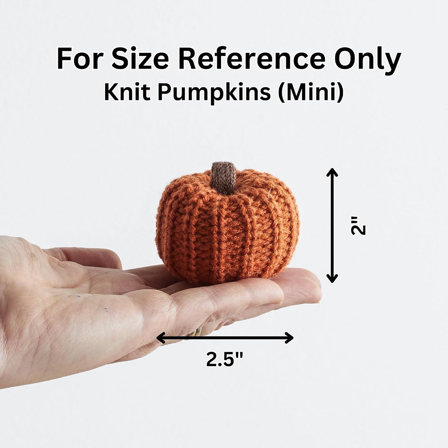 Set of 3 Cozy Knit Pumpkins