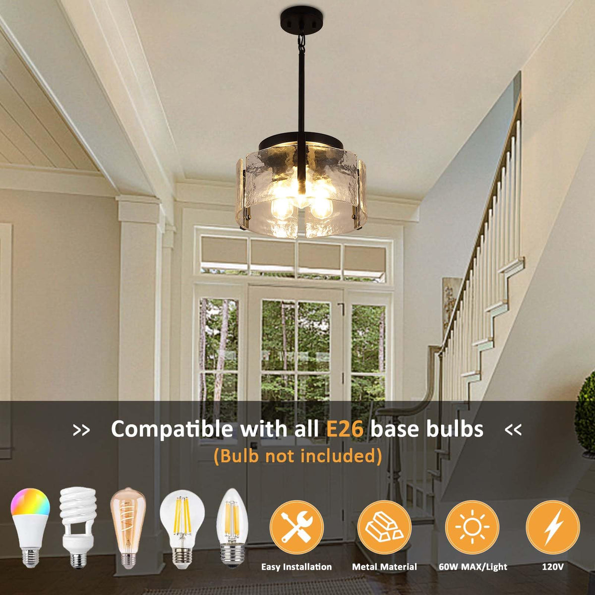 Black Chandelier Light Fixture