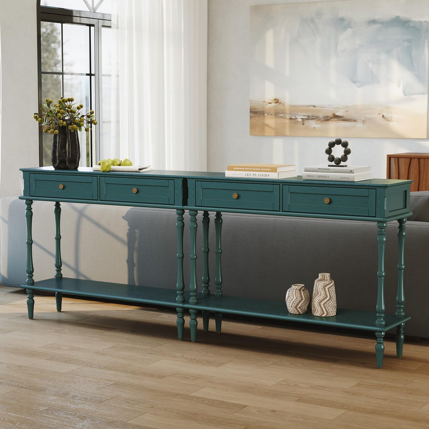 Console Table with 2 Drawers