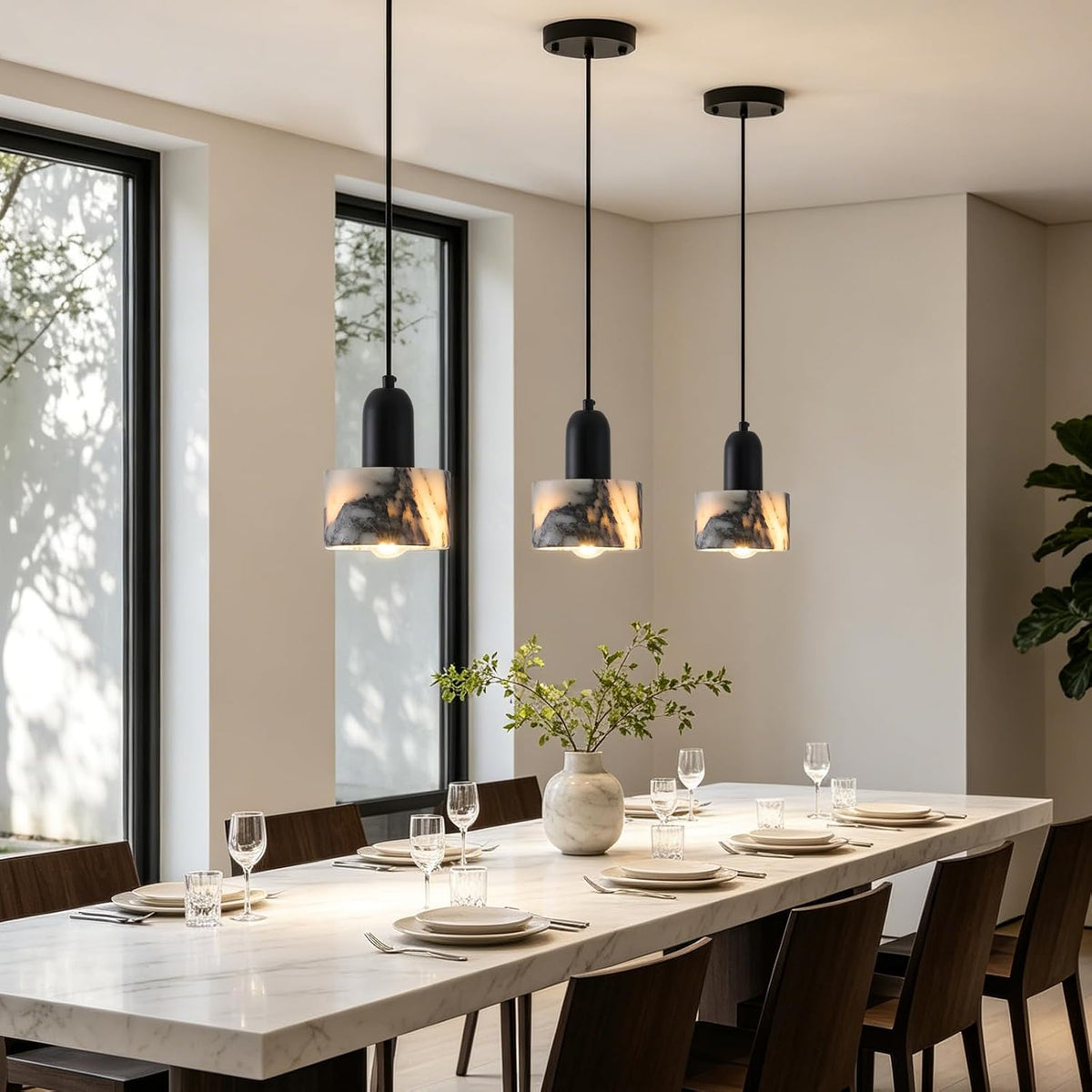 Natural Stone Marble Pendants