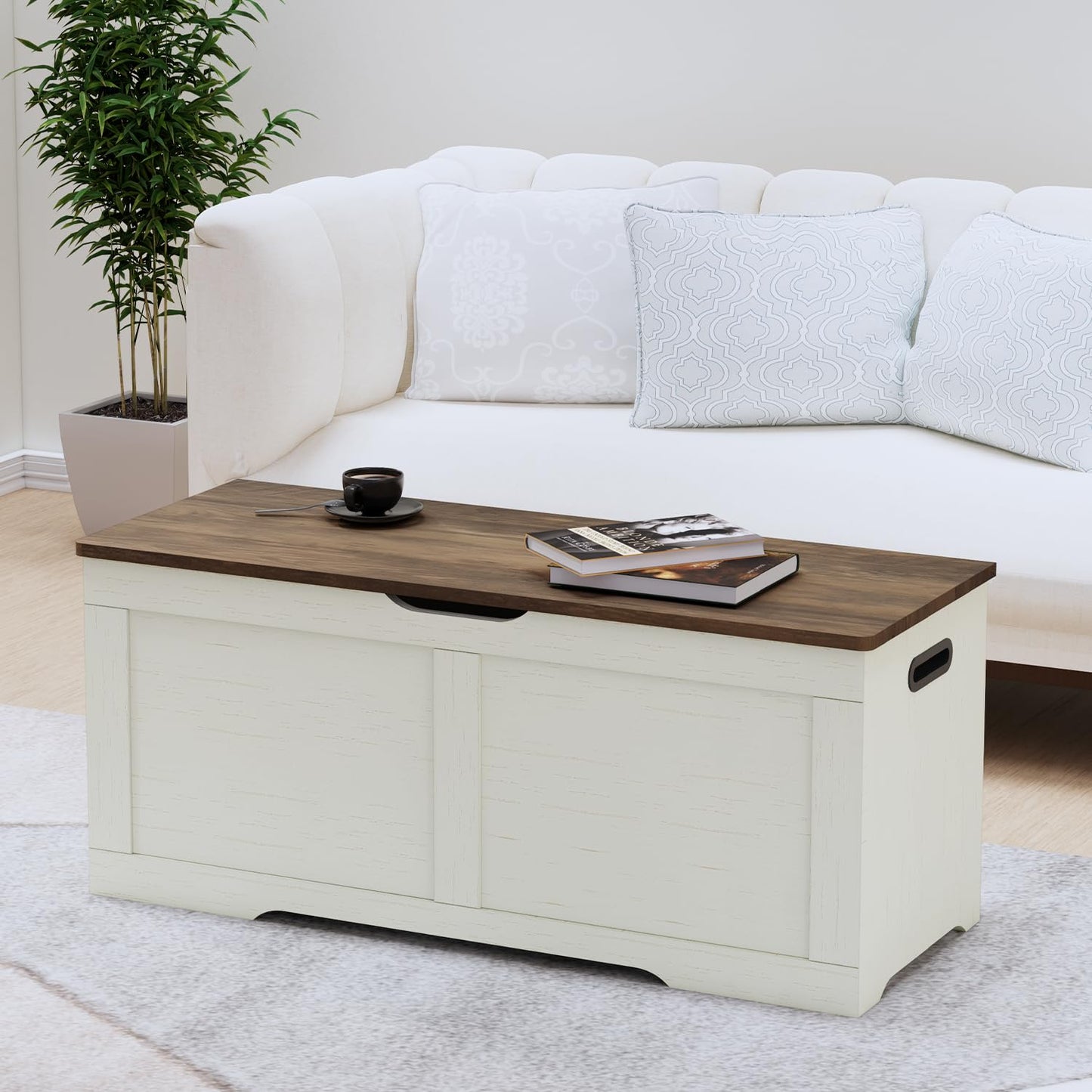 Timberer 47.2" Wooden Extra Large Storage Trunk