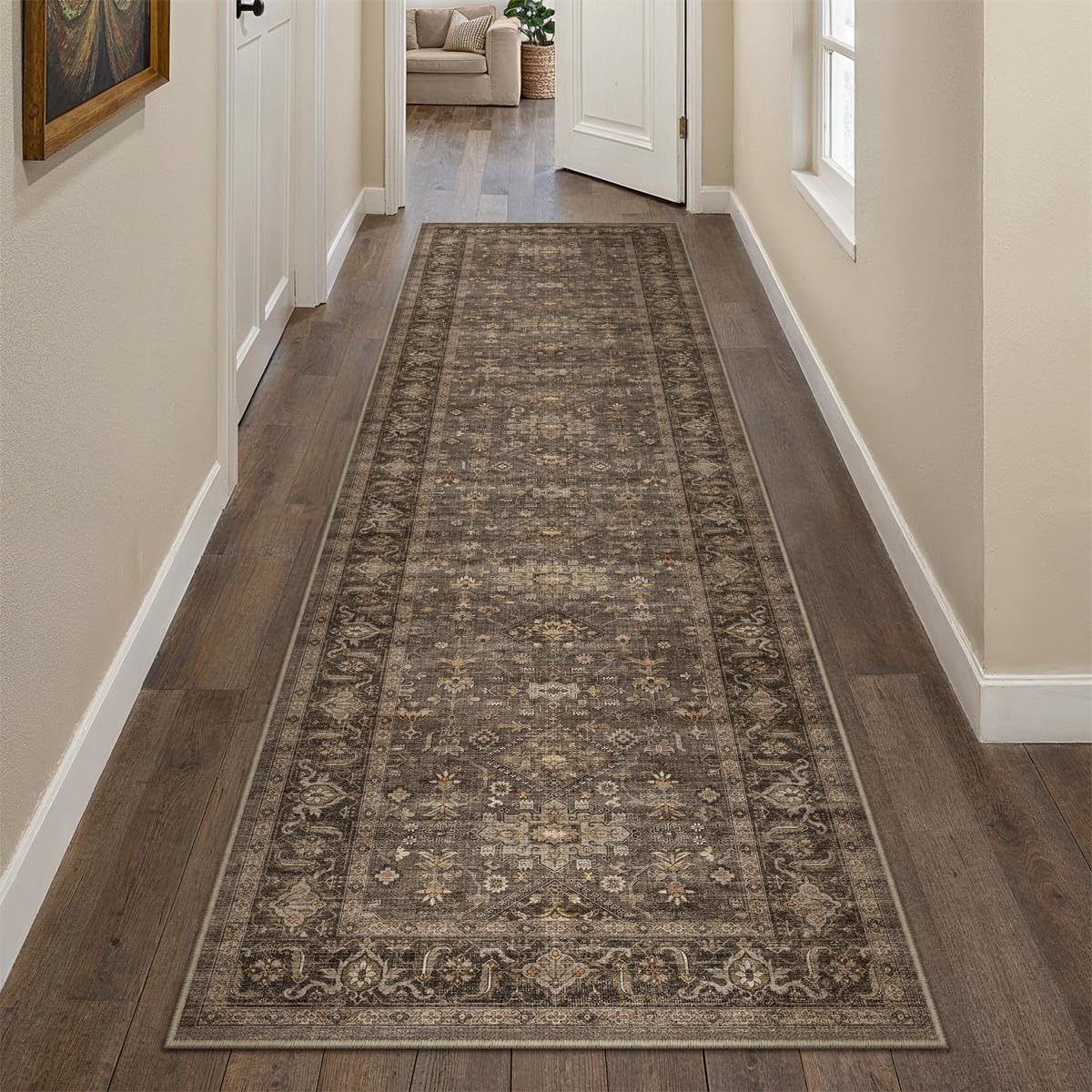 Dark Brown Vintage Rug