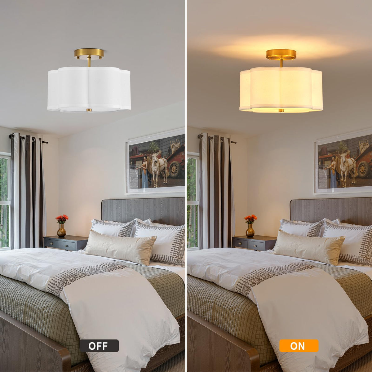 Semi Flush Mount Ceiling Fixture