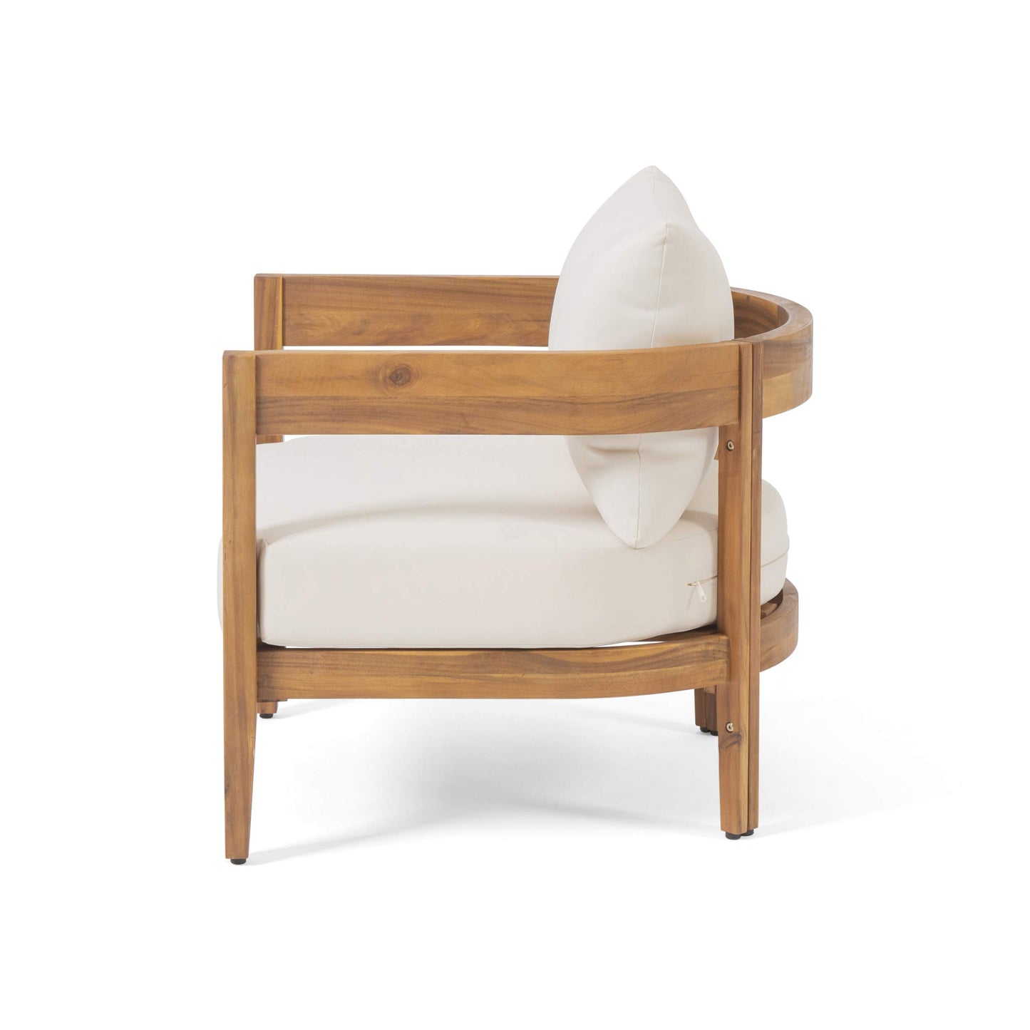 Outdoor Club Chairs with Cushions (Set of 2)