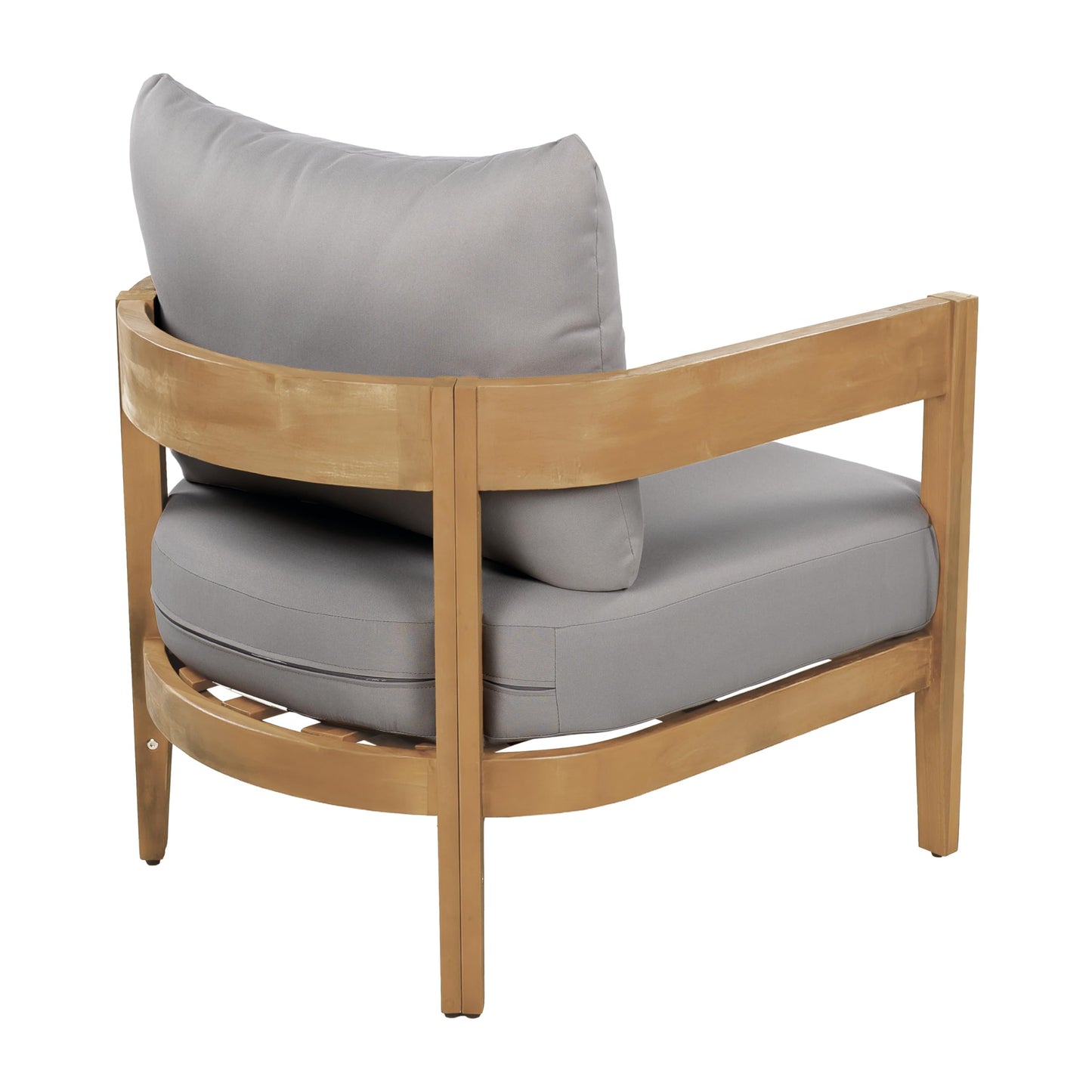 Outdoor Club Chairs with Cushions (Set of 2)