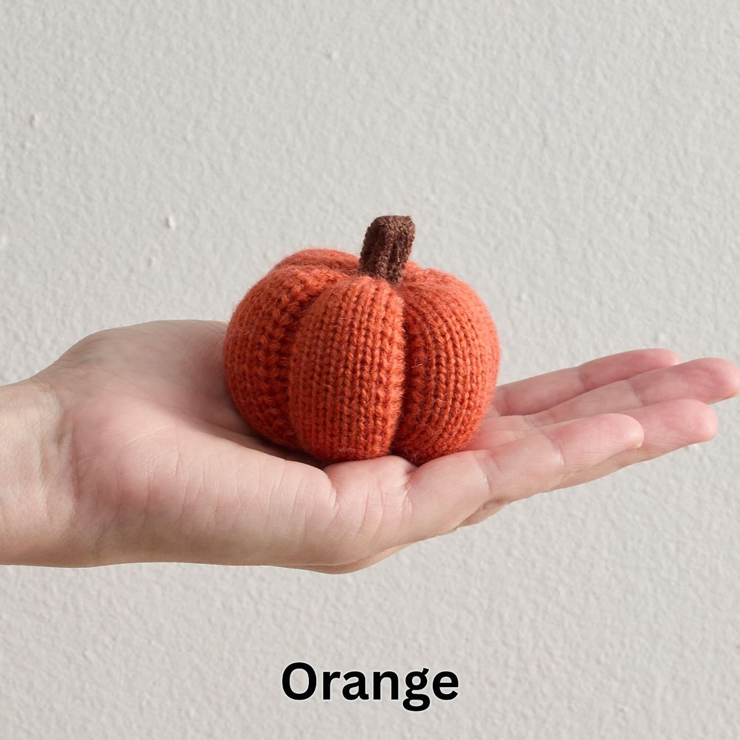 Set of 3 Cozy Knit Pumpkins