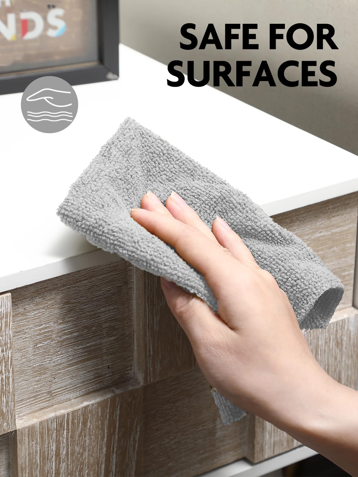 Fantasticlean Microfiber Cleaning Cloth Roll -60 Pack, Tear Away Microfiber Towels, 12" x 12", Reusable, Washable, Scratch Free, Ultra Absorbent Dishcloth for All-Around Cleaning (Beige & Tan)