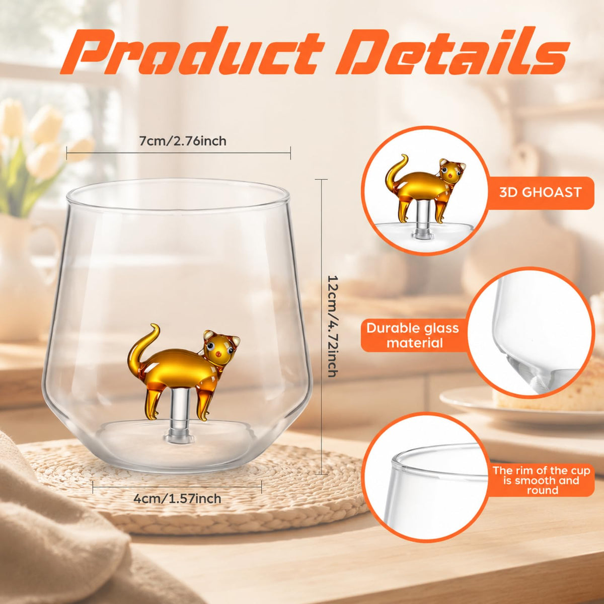 2 Pcs Halloween Wine Glass 12oz