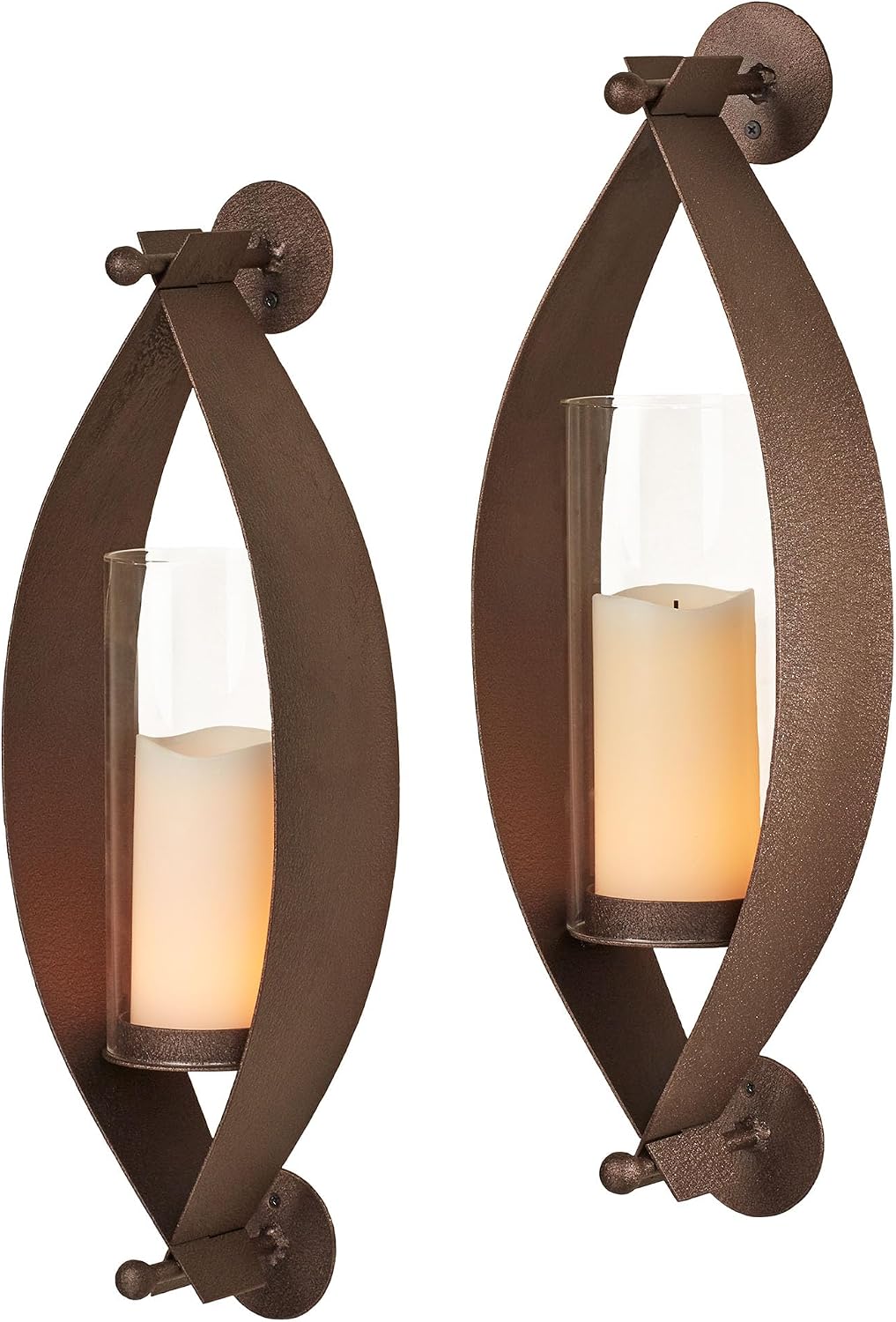 Wall Sconce Pair, Bronze, Set of 2