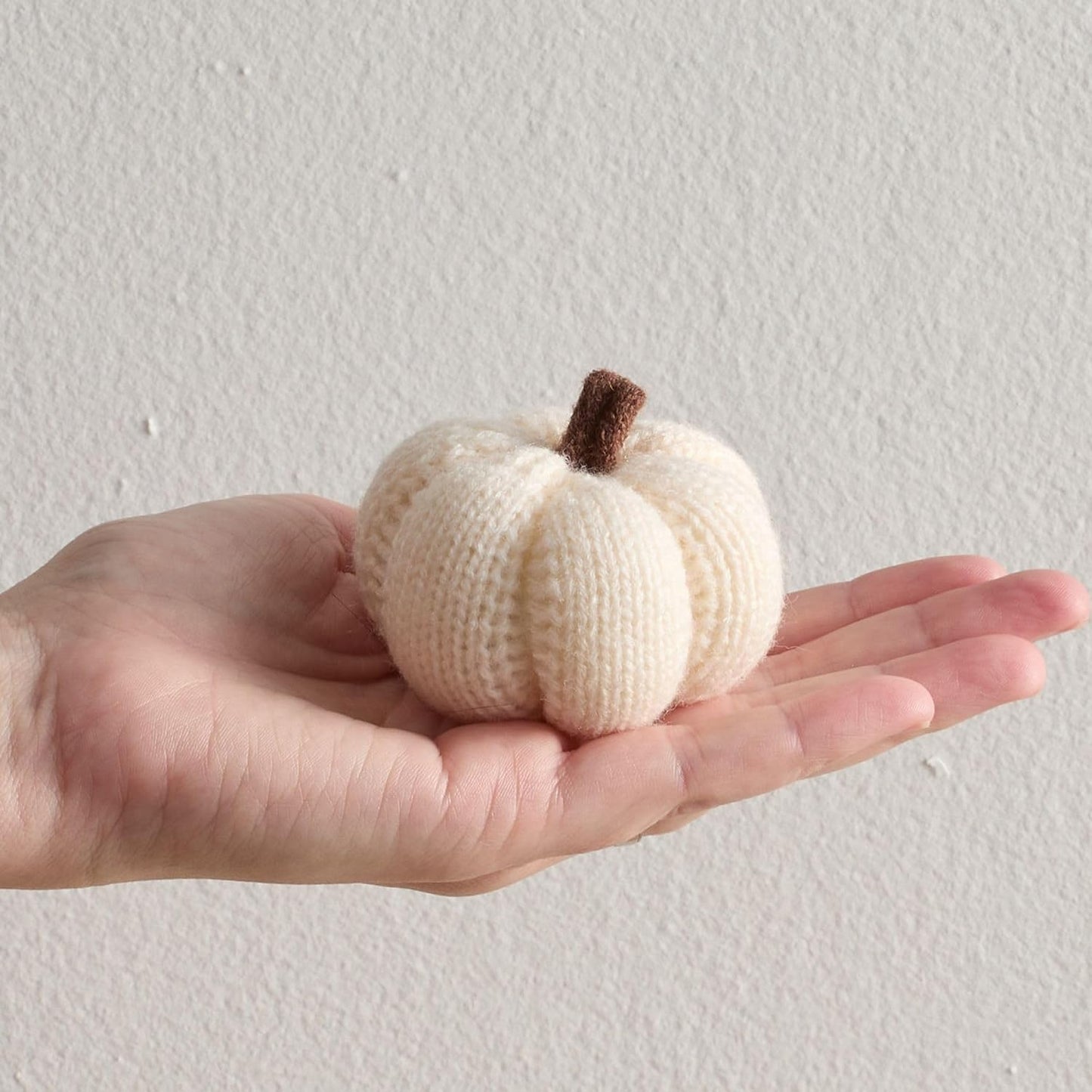 Set of 3 Cozy Knit Pumpkins