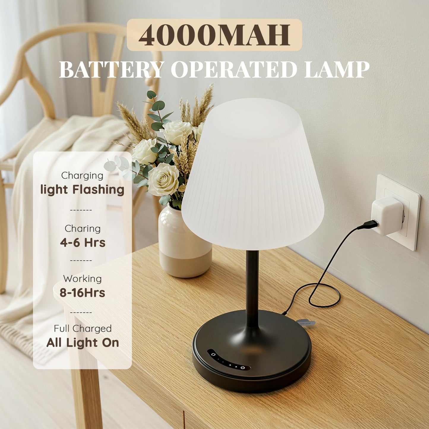 Cordless Waterproof Shower Lamp