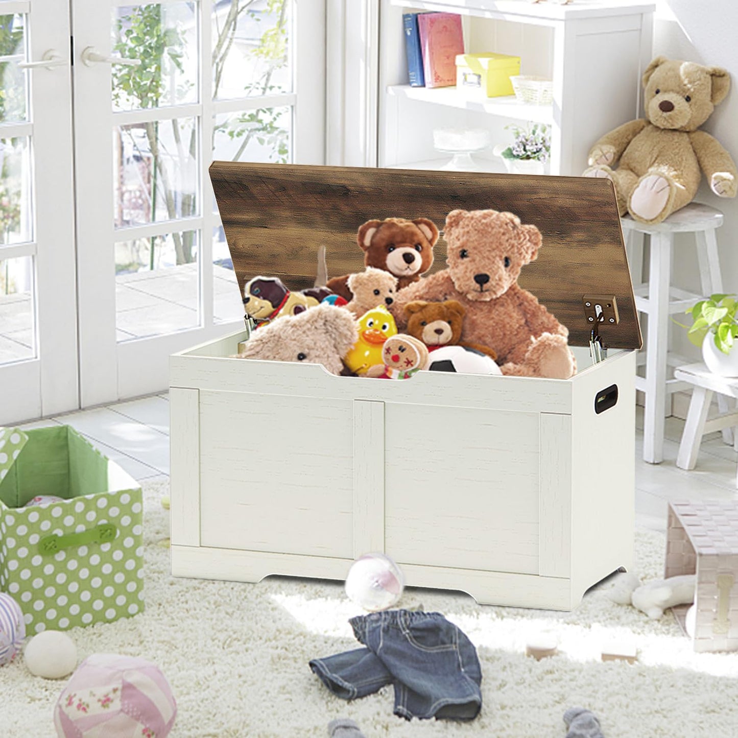 Timberer 47.2" Wooden Extra Large Storage Trunk