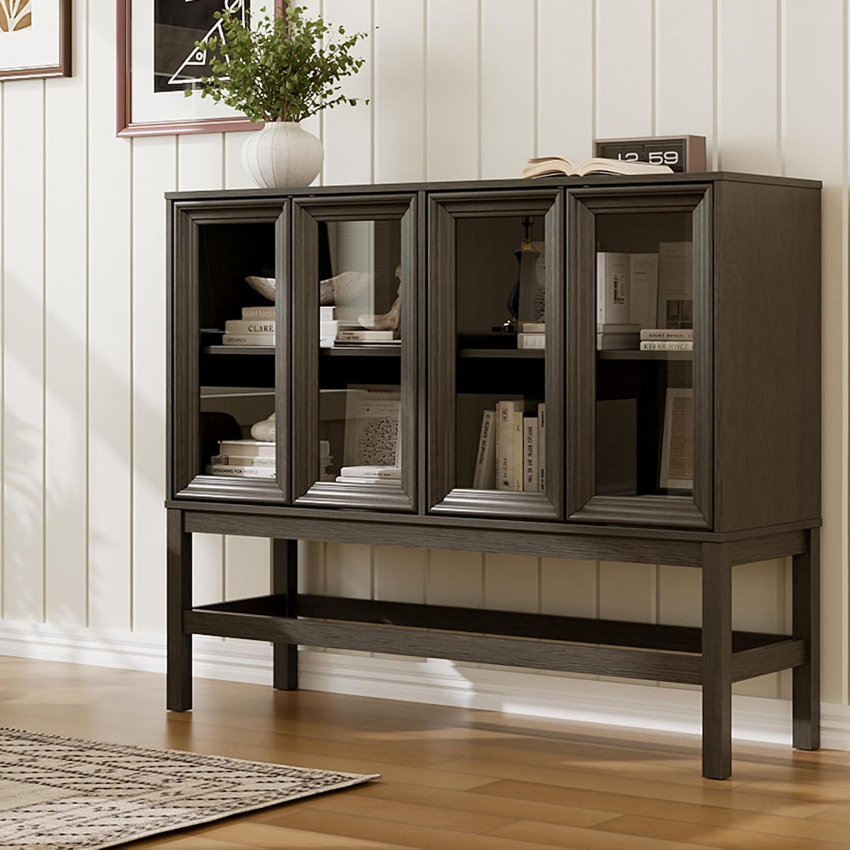 Mid-Century Modern Sideboard Buffet Cabinet with Storage