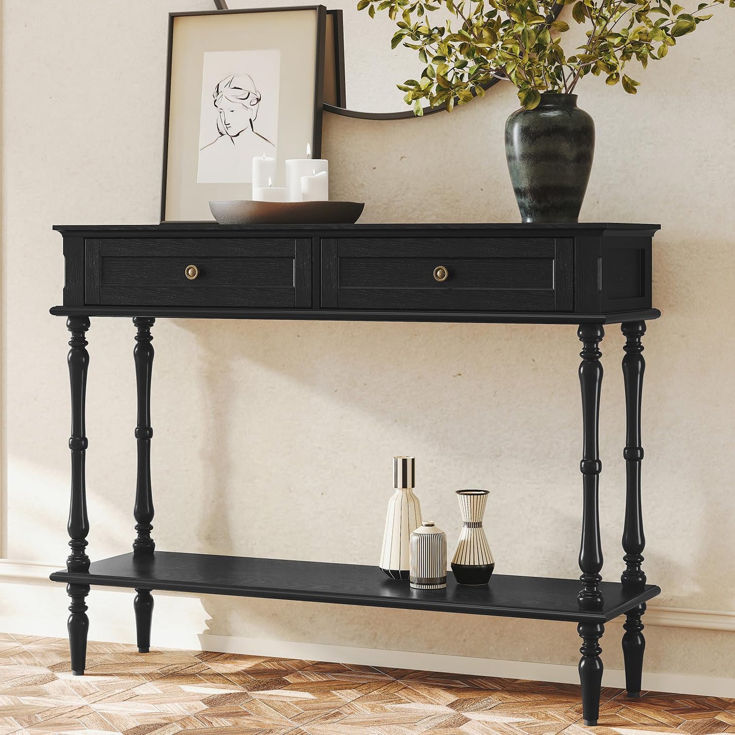 Console Table with 2 Drawers