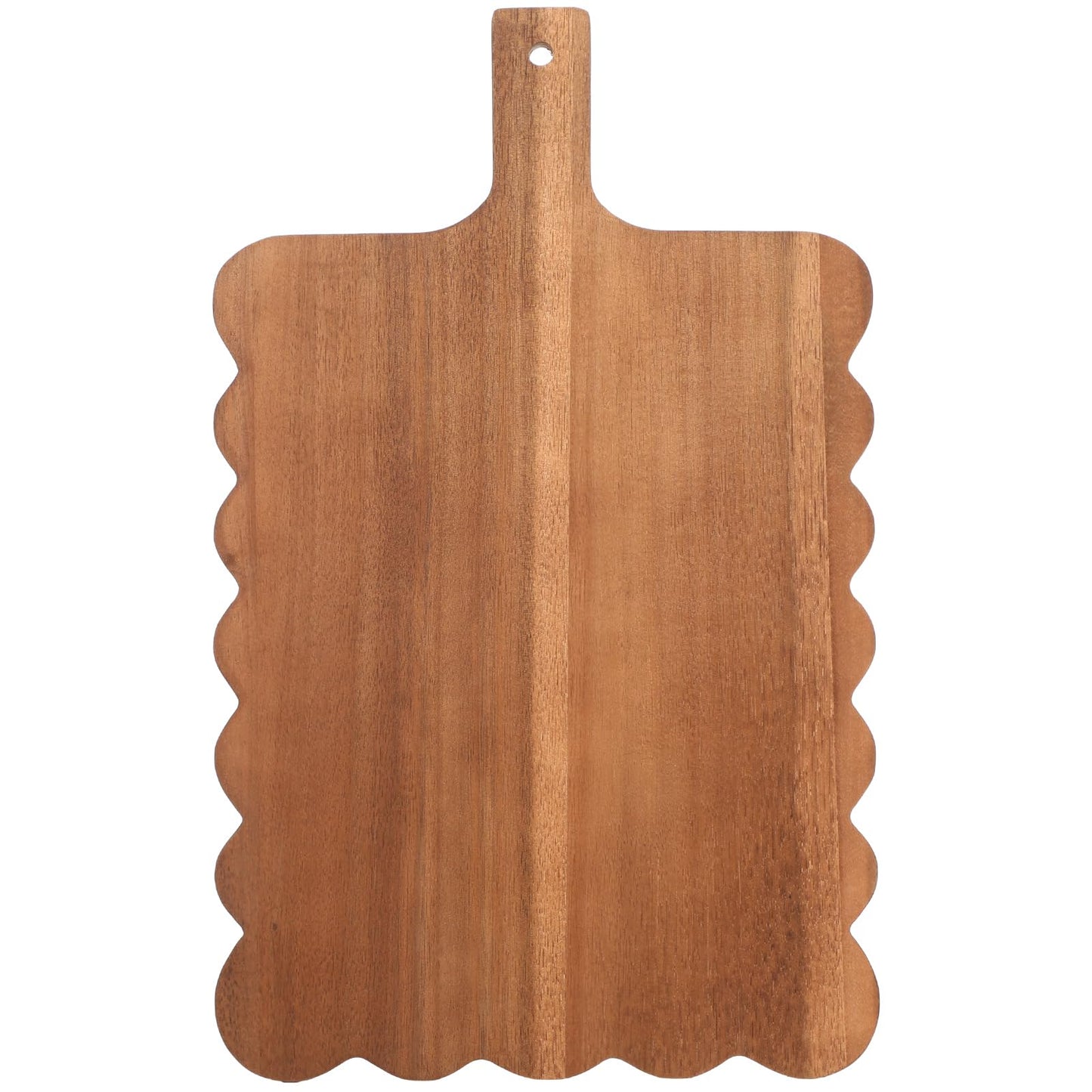 Novabright Scalloped Shaped Wood Cutting Board Wooden Serving Tray Farmhouse Kitchen Decoration for Holiday Party Accessories Table Home Shelf Dining Room Gifts(dark Brown, 1 Pcs)