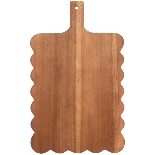 Scalloped Shaped Wooden Cutting/Serving Board