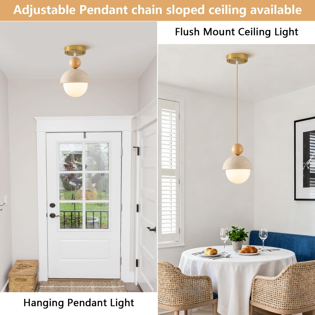Natural Stone Marble Pendants