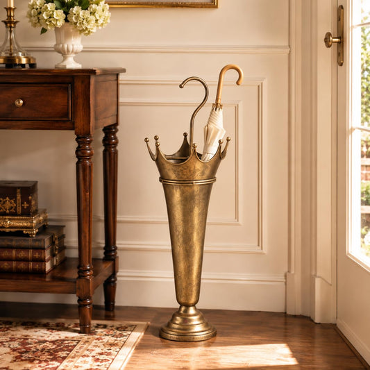 Vintage Metal Umbrella Stand for Entryway