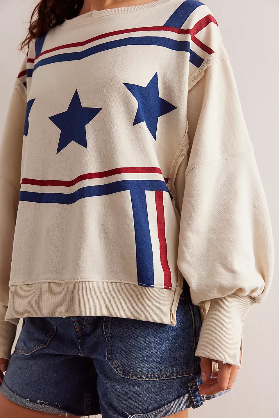 Womens Vintage Oversized Graphic Cute Crewneck Sweatshirt Y2k Loose Fit Aesthetic Retro Pullover Going Out Tops