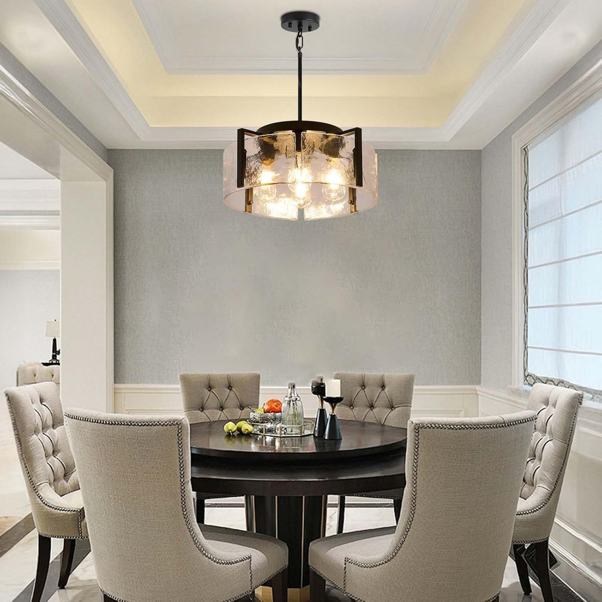 Black Chandelier Light Fixture