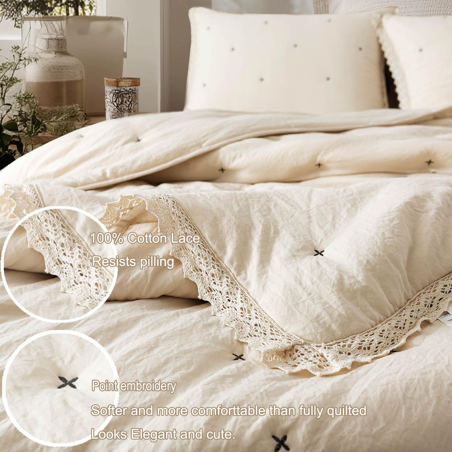 Lightweight Quilt Bedding Set with 1 Pillow Sham