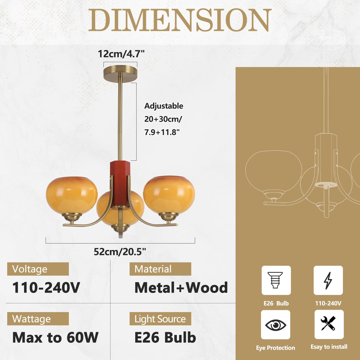 Vintage Pendant Lighting Chandelier