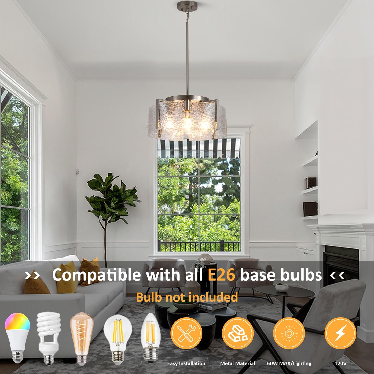 Black Chandelier Light Fixture