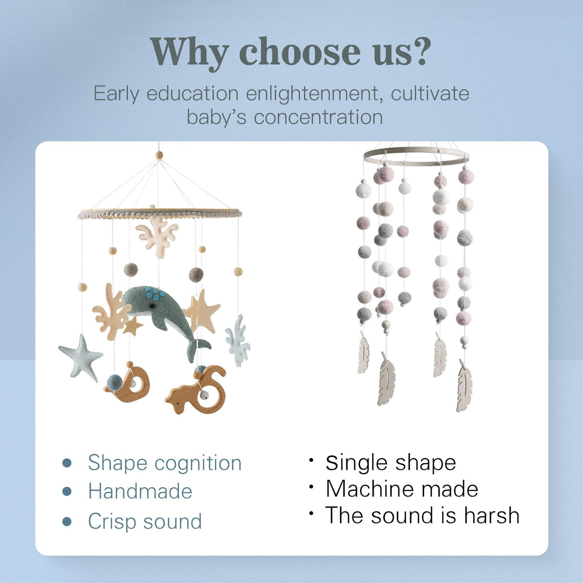 Plush Safari Animal Baby Mobile for Crib