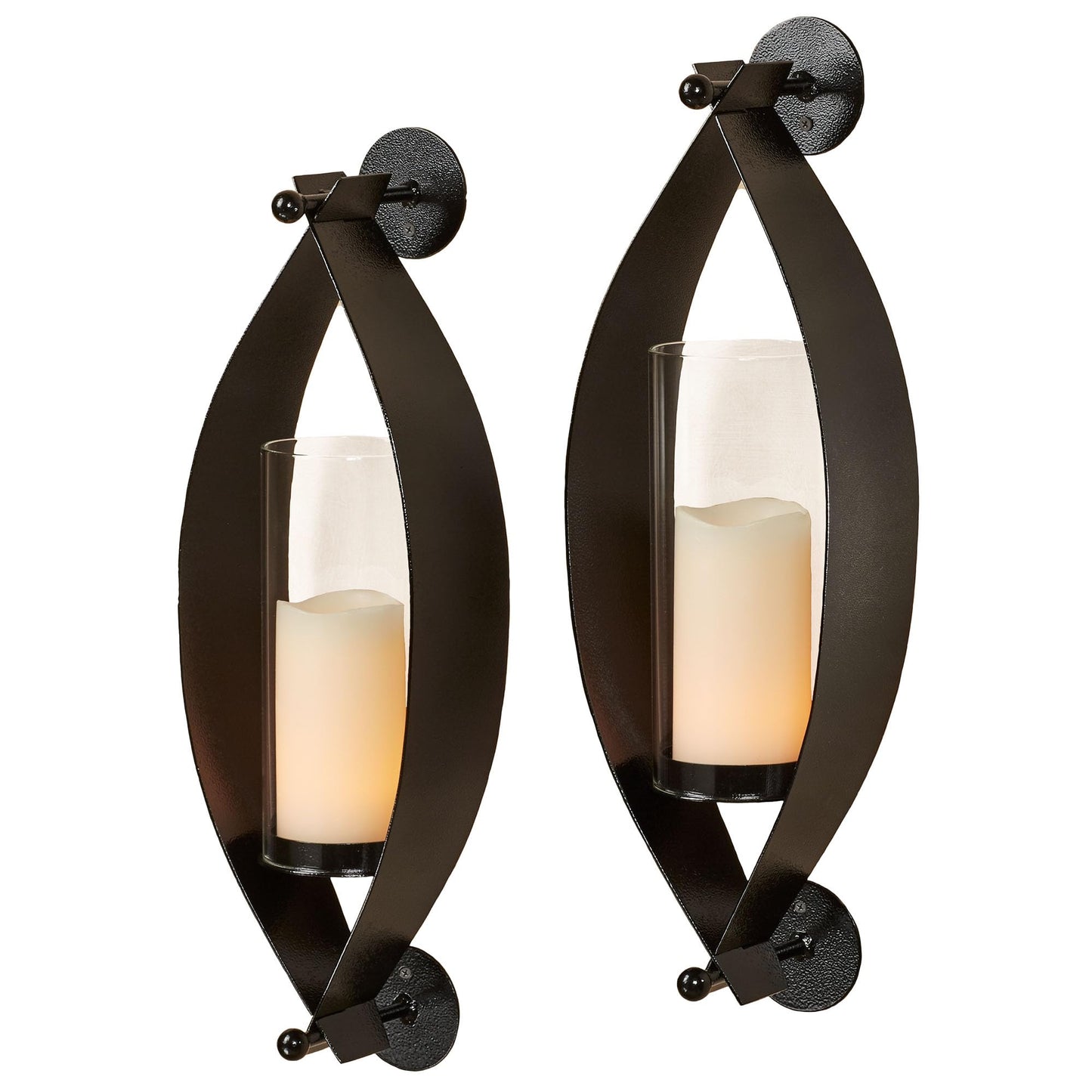 Wall Sconce Pair, Bronze, Set of 2