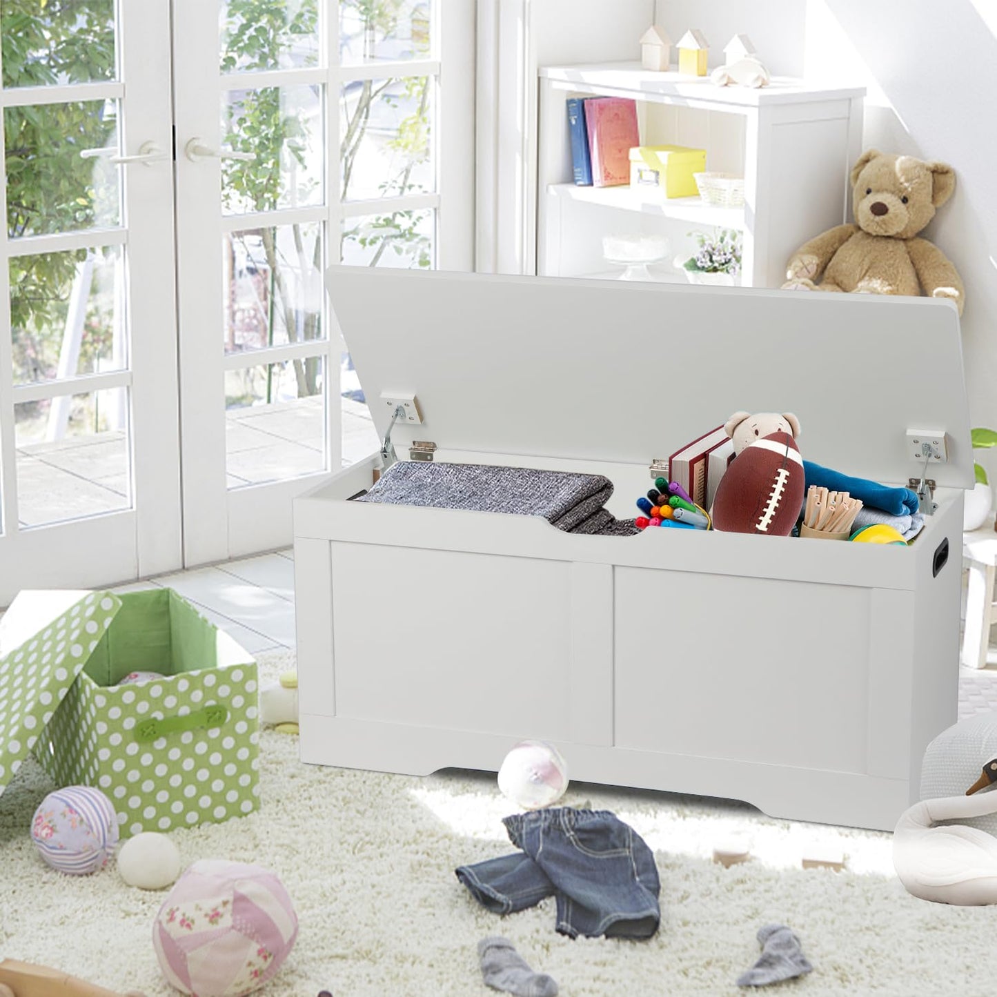 Timberer 47.2" Wooden Extra Large Storage Trunk