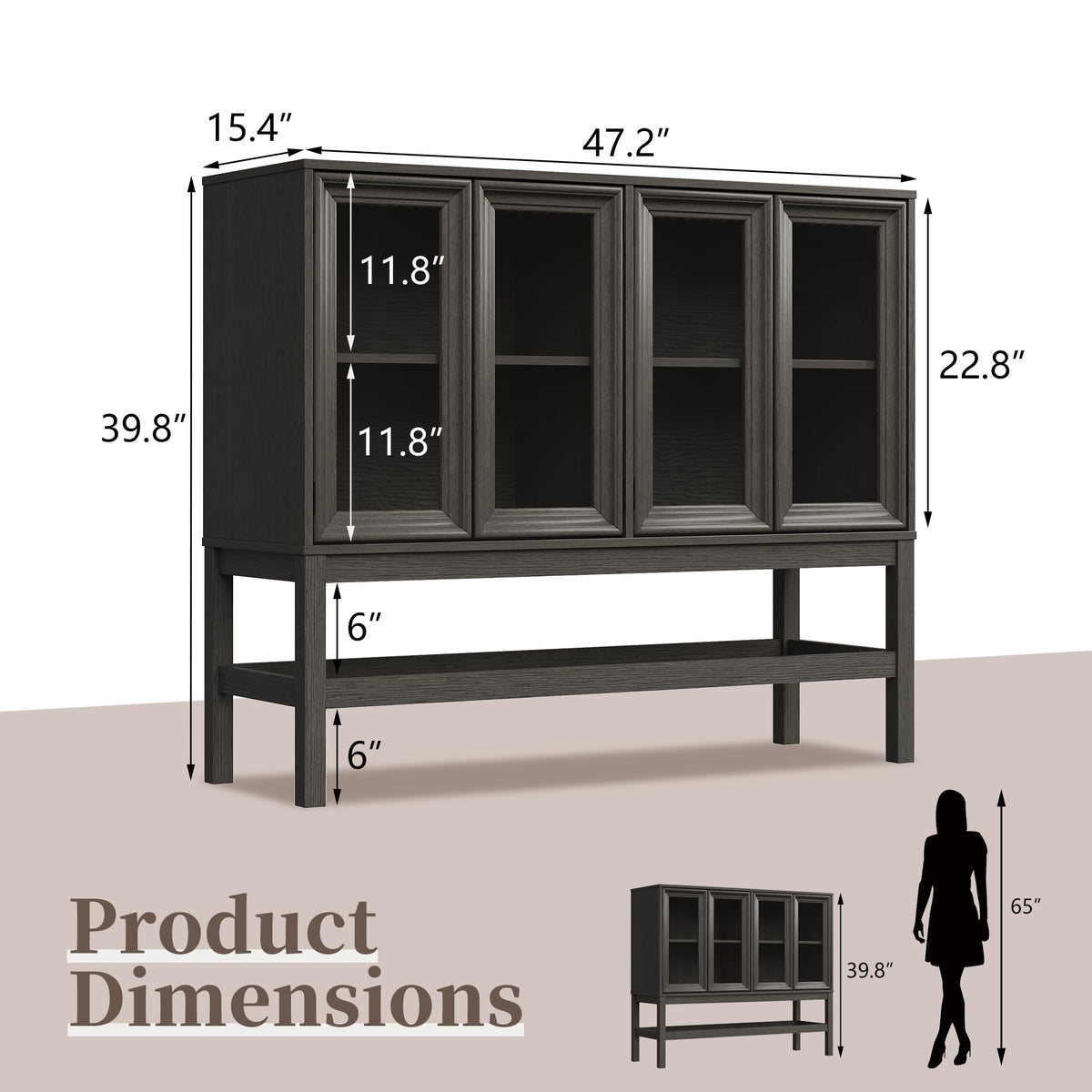 Sideboard Buffet Cabinet with Storage