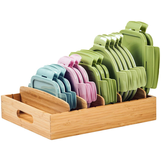 Kitchen Cabinet Organizer for Food Storage Container Lids