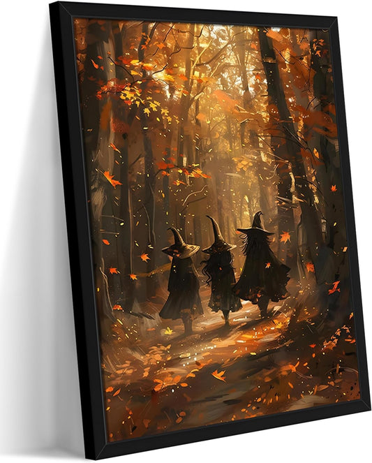 Vintage Framed Halloween Wall Art