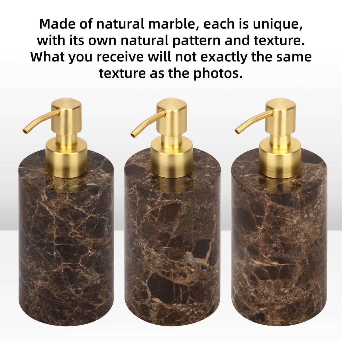 Natural Calacatta Viola Marble Soap Dispenser