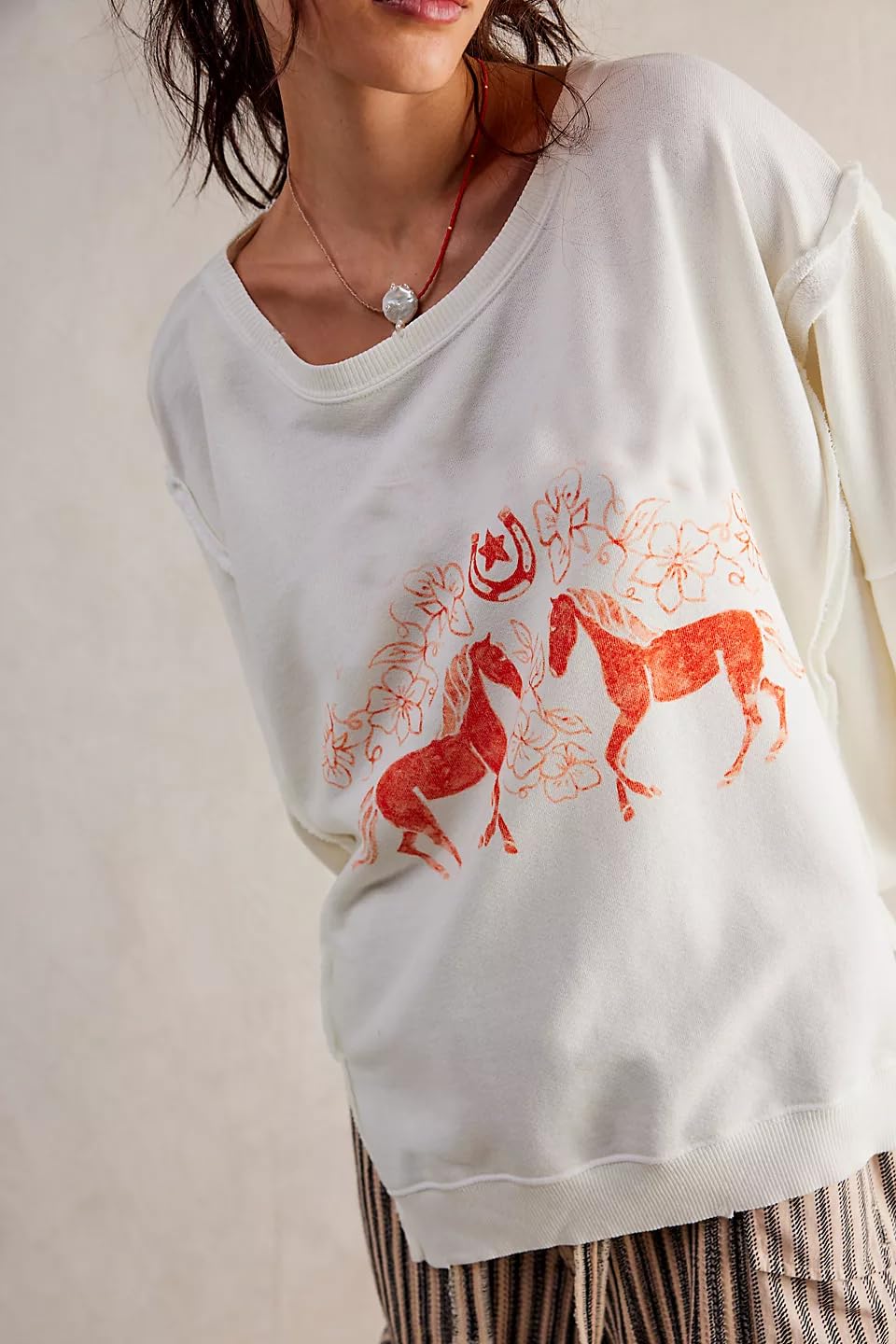 Womens Vintage Oversized Graphic Cute Crewneck Sweatshirt Y2k Loose Fit Aesthetic Retro Pullover Going Out Tops