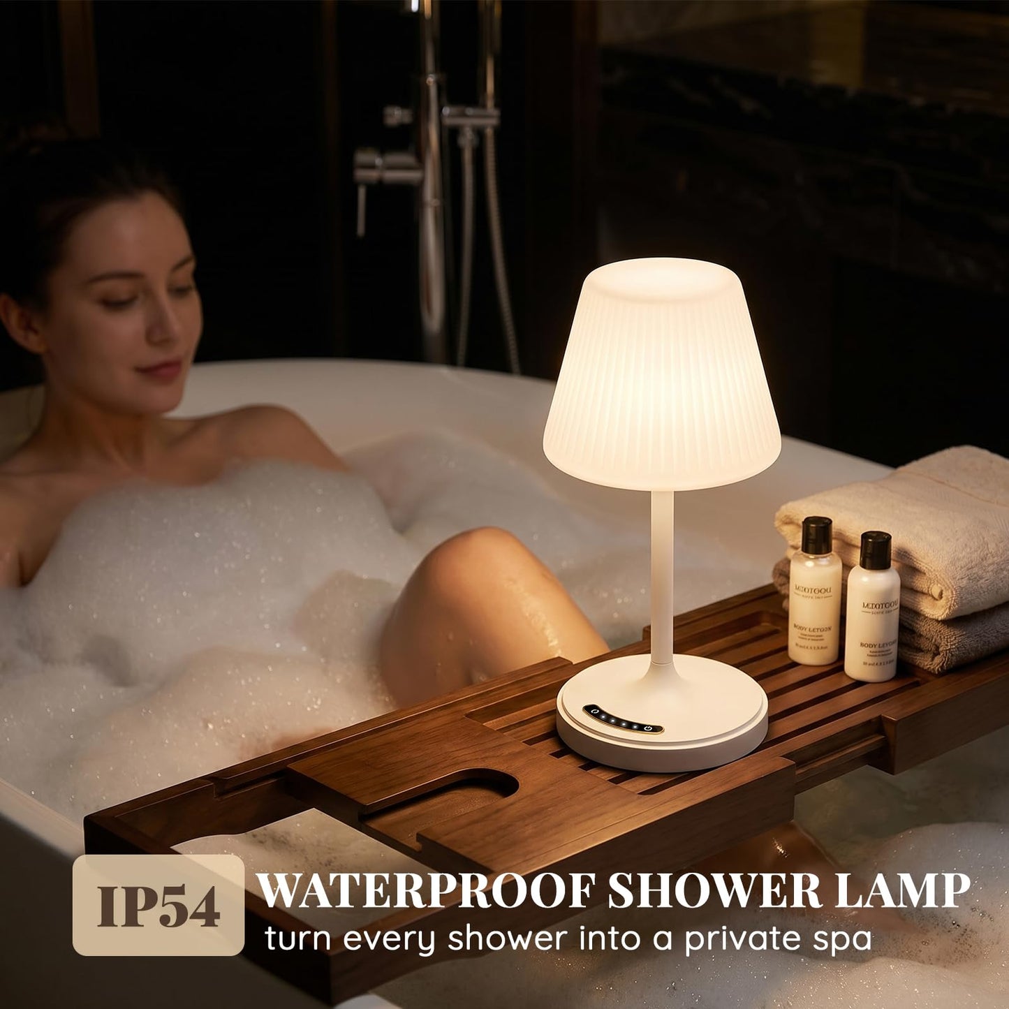 Cordless Waterproof Shower Lamp