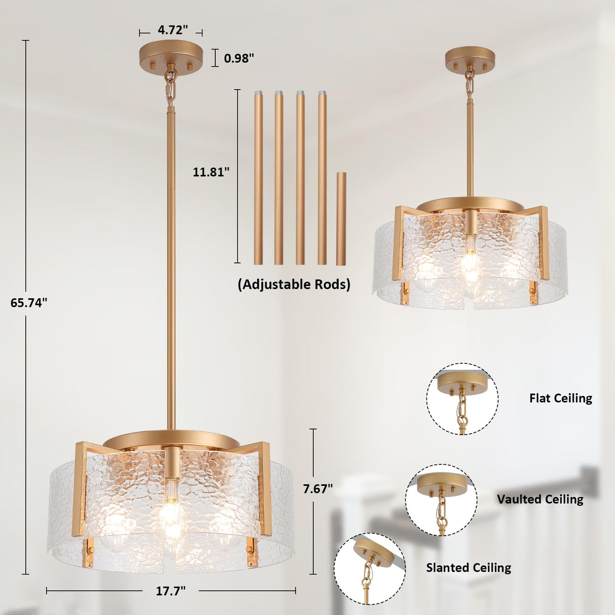 Black Chandelier Light Fixture
