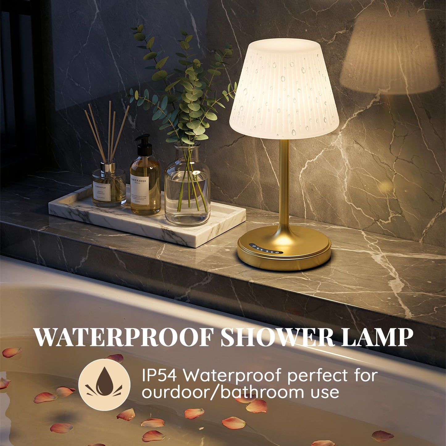 Cordless Waterproof Shower Lamp