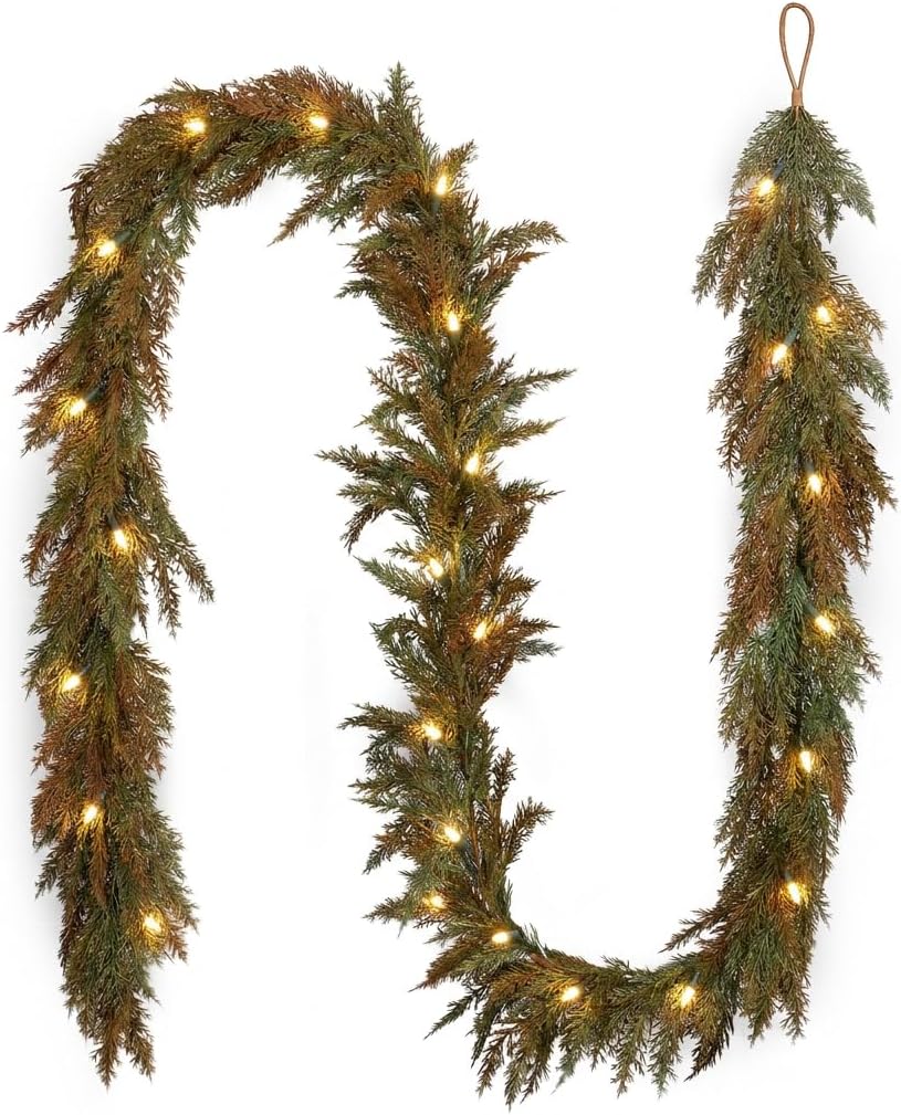 9ft Artificial Norfolk Pine Fall Garland