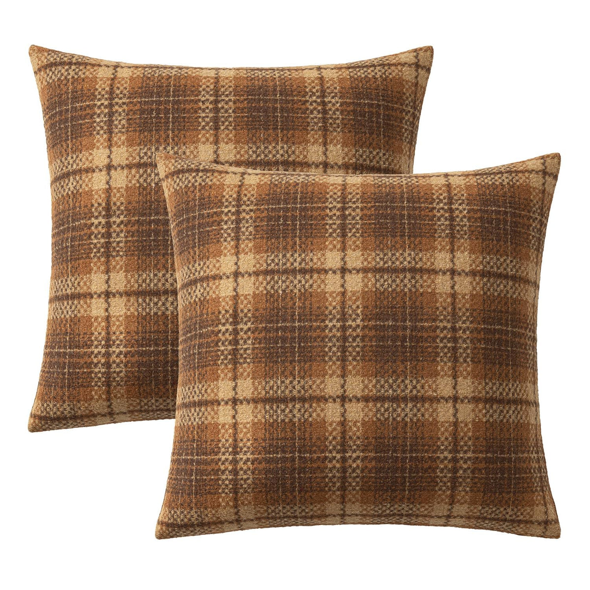 Plaid Throw Pillow Covers Fall 18x18 Inch
