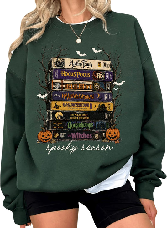 Vintage Retro Halloween Movies Sweatshirt