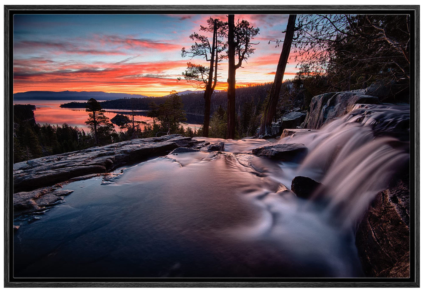 26 Fall Framed Canvas Wall Print