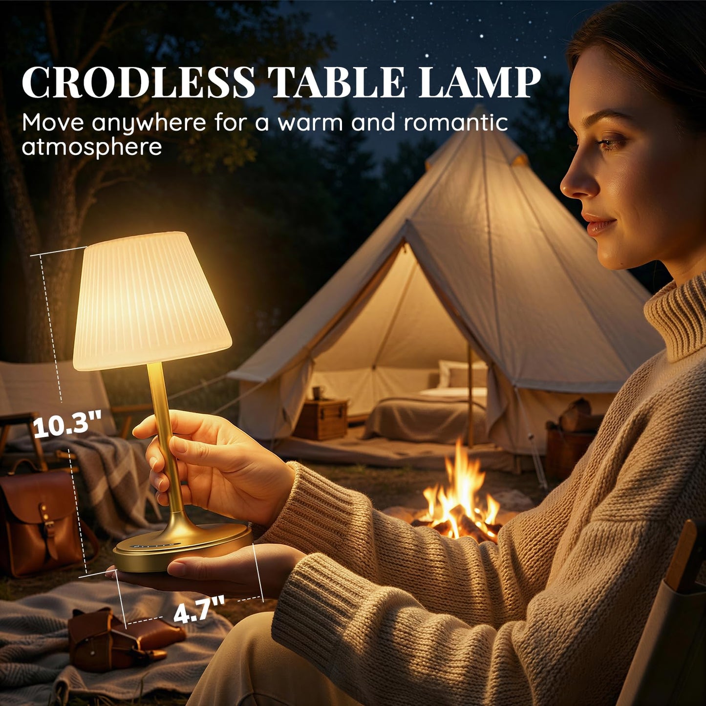 Cordless Waterproof Shower Lamp