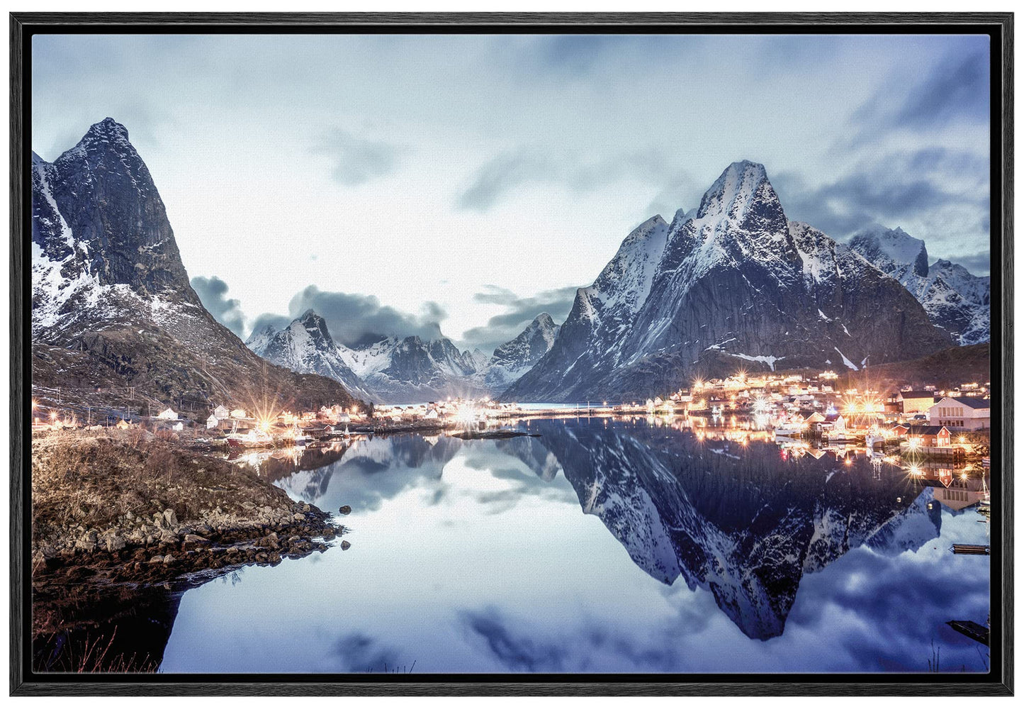 26 Fall Framed Canvas Wall Print